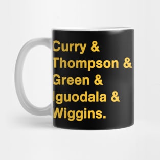 2022 Golden State Warrior Greats Yellow Mug